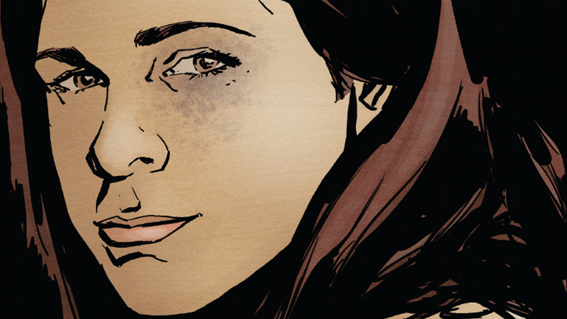 Jessica Jones, finally free of the Purple Man, in Jessica Jones #17.